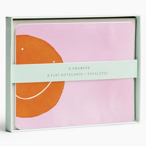 E. Frances - Orange Smiley Flat Notes