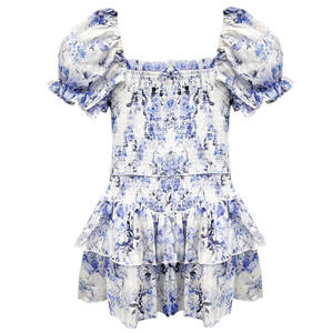Lainey Dress - Glacier Floral