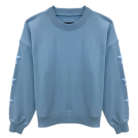 Leah Oversized Sweatshirt - Evening Blue