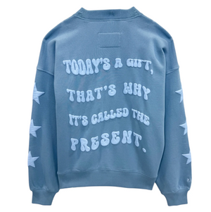 Leah Oversized Sweatshirt - Evening Blue