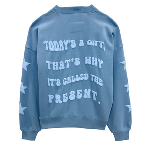 Leah Oversized Sweatshirt - Evening Blue