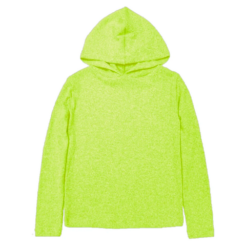 Waffle Pullover Hoodie - Lime