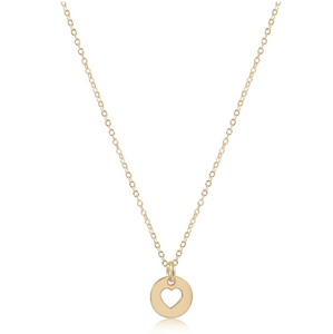egirl Love Disc Necklace - Gold