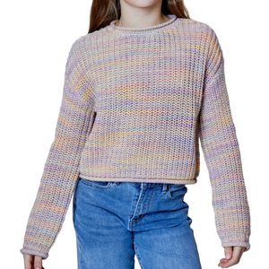 Knit Sweater - Pastel Rainbow