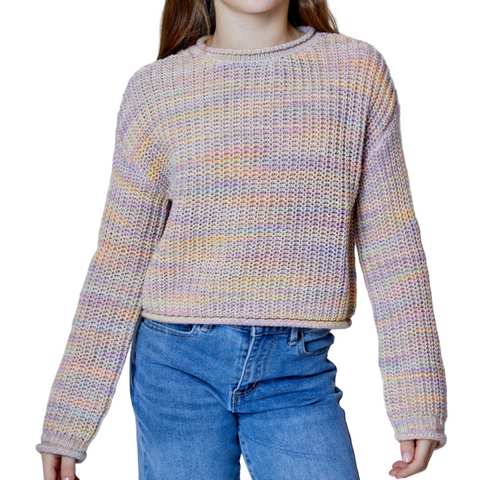 Knit Sweater - Pastel Rainbow