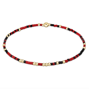 egirl Gameday Hope Unwritten Bracelet - Red/Onyx