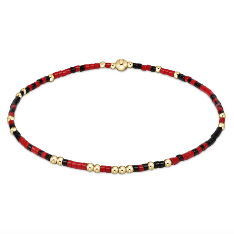 egirl Gameday Hope Unwritten Bracelet - Red/Onyx