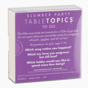 Tabletopics - Slumber Party