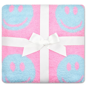 Made You Smile Cozy Knit Blanket