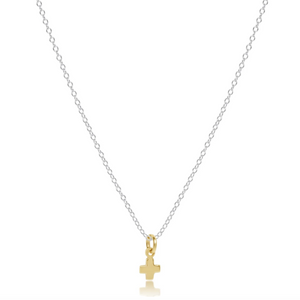 egirl Signature Cross Necklace - Mixed Metal