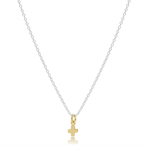 egirl Signature Cross Necklace - Mixed Metal