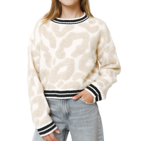 Textured Leopard Sweater