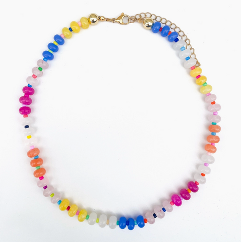 Rainbow Gemstone Necklace
