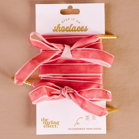 Step It Up Shoelaces - Velvet Rose