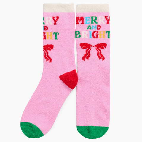Merry & Bright Fuzzy Socks