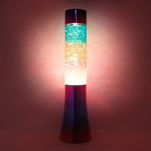 Pink Poppy - Rainbow Glitter Lamp
