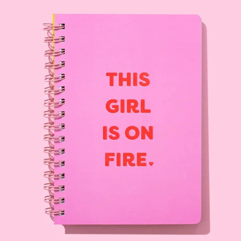 Taylor Elliott Designs - This Girl Is On Fire Notebook