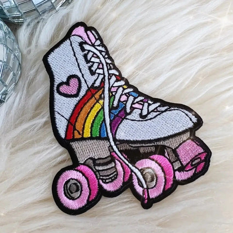 Wildflower + Co - Rainbow Rollerskate Patch