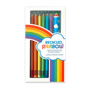 Snifty - Recycled Rainbow Pencil & Eraser Set