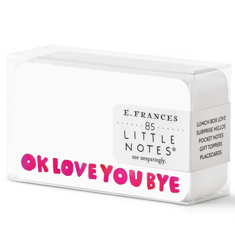 E. Frances - Okloveyoubye Little Notes