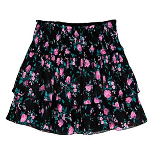 Chelsea Skirt - Black Winter Floral