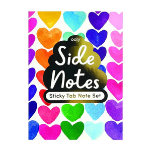 ooly - Side Notes Stick Notes in Rainbow Hearts