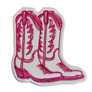 Pink Cowboy Boots Patch