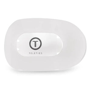 Teleties - Coconut White Flat Round Clip