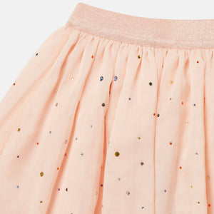 Stella McCartney - Jeweled Tulle Scalloped Skirt