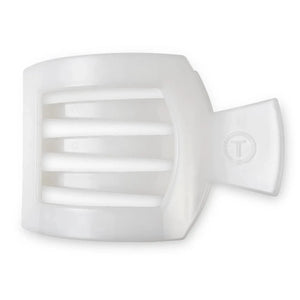 Teleties - Coconut White Flat Square Clip