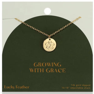 Lucky Feather - Growing with Grace Necklace