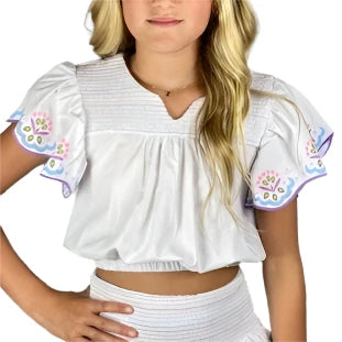 If So - White Printed Top