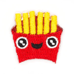 These Are Things - Fries Face Embroidered Sticker Patch
