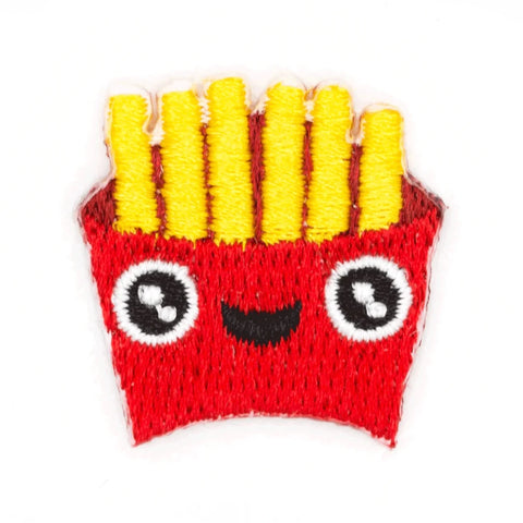 These Are Things - Fries Face Embroidered Sticker Patch
