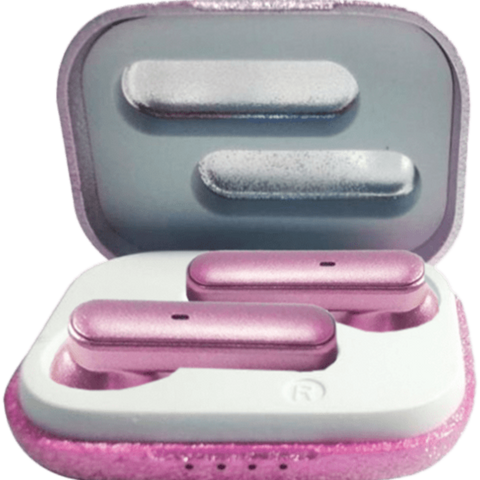 Iscream - Pink Glitter Compact Earbuds