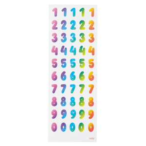 ooly - Holographic Rainbow Number Stickers