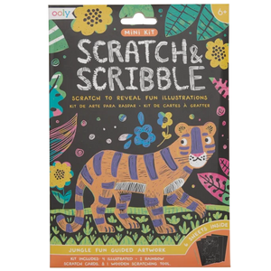 ooly - Mini Scratch & Scribble Art Kit: Jungle Fun