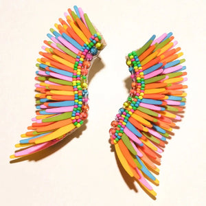 Mignonne Gavigan - Midi Madeline Earrings in Rainbow Multi