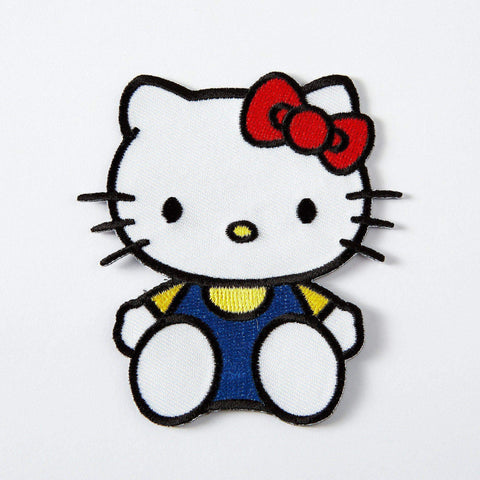 Punky Pins - Hello Kitty Sitting Embroidered Iron On Patch