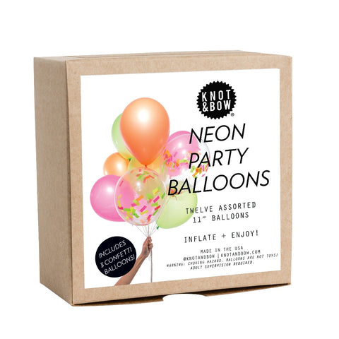 Knot & Bow - Neon Party Balloons