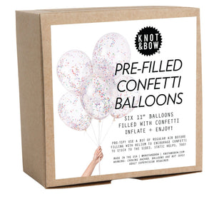 Knot & Bow - Tiny Rainbow Pre-Filled Confetti Balloons