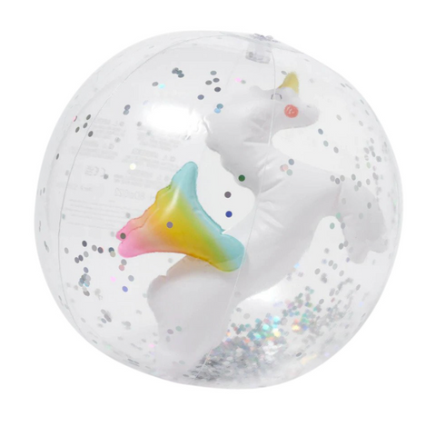 Sunnylife - 3D Inflatable Unicorn Beach Ball