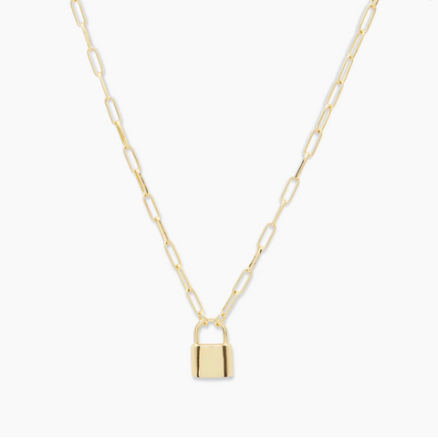 Gorjana - Kara Padlock Charm Necklace