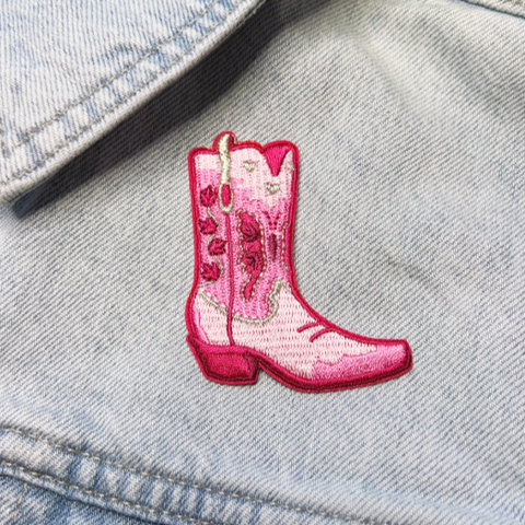 Wildflower + Co - Pink Cowgirl Boot Patch