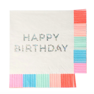 Birthday Fringe Small Napkins