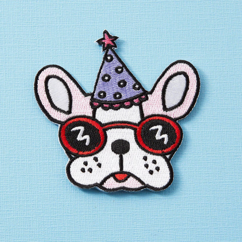 Punky Pins - Party Pooch Iron On Patch