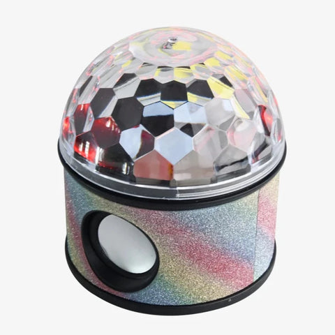 Wireless Express - Fun light Bluetooth Speaker in Rainbow Glitter