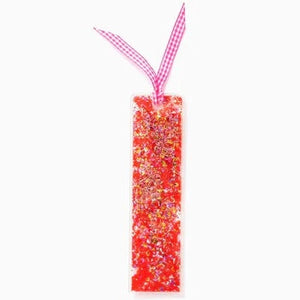 Taylor Elliot Designs - Red & Pink Confetti Bookmark